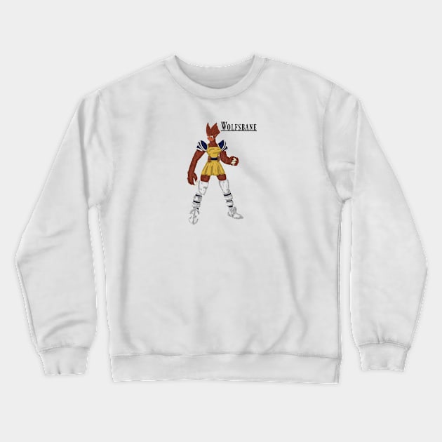 Wolfsbane Tactics Crewneck Sweatshirt by GingerCatGirlPrime 